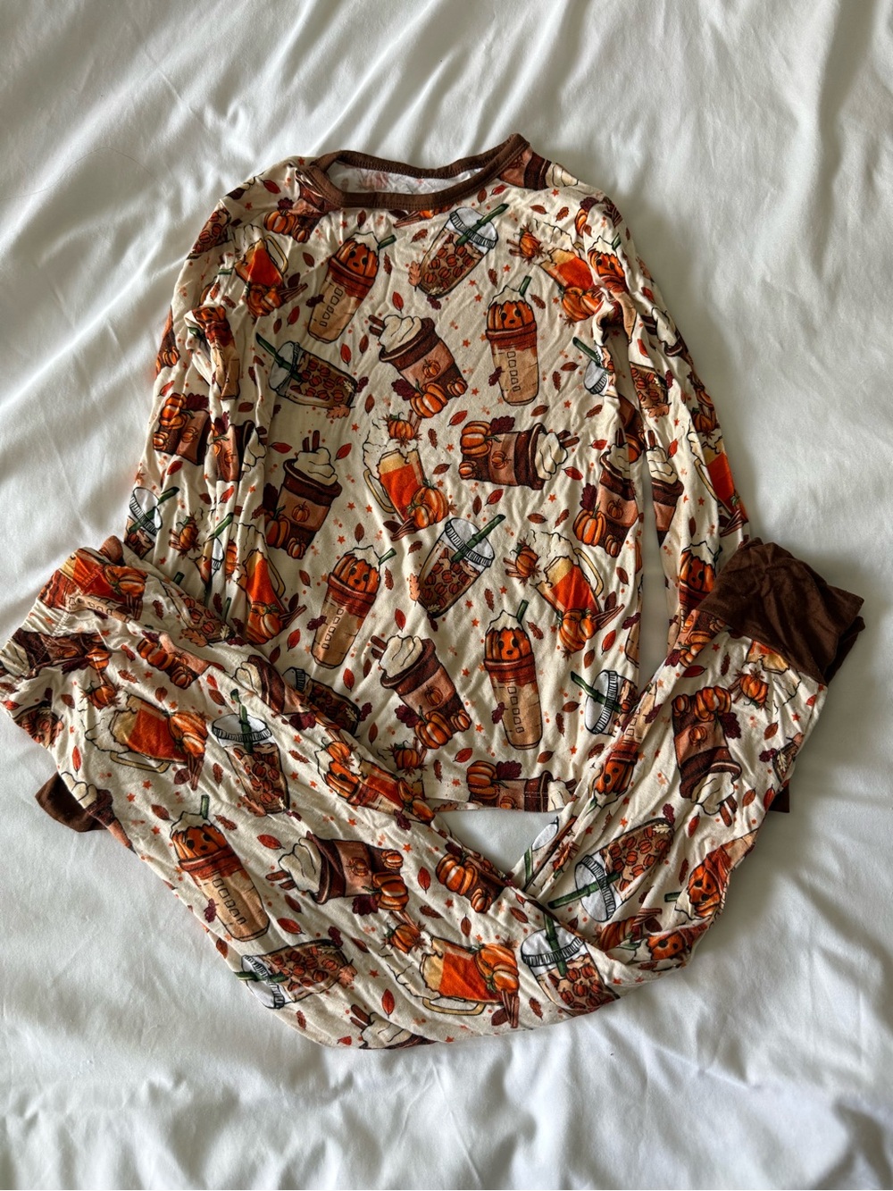 Little Snugglers Pumpkin Spice Pajama Set